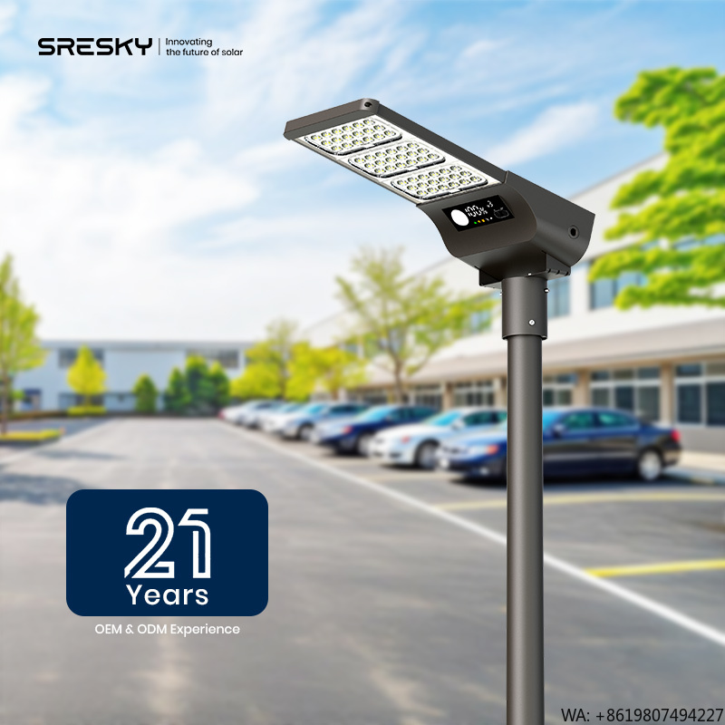 Outdoor Lighting Solar Panel - ไฟถนนโซลาร์เซลล์ SRESKY รุ่นที่ดีที่สุด พร้อมแผงโซลาร์เซลล์ สำหรับภายนอกอาคาร กันน้ำ