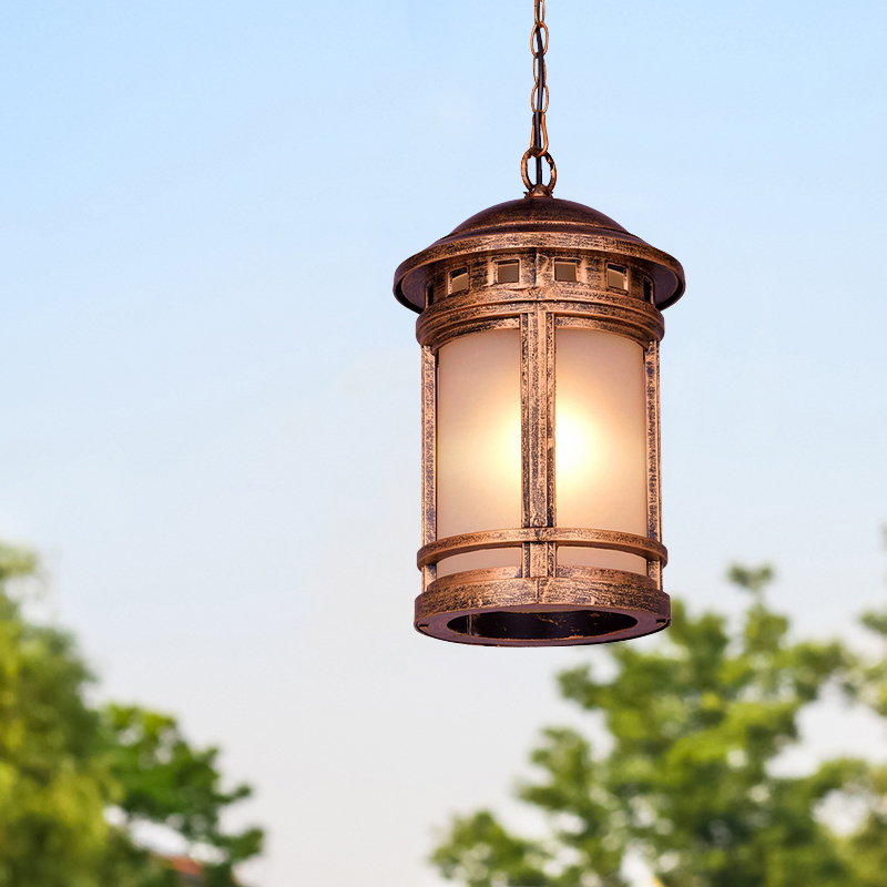 Outdoor Lighting Bronze - โคมไฟระย้าสไตล์ยุโรปสำหรับภายนอกอาคาร สีบรอนซ์ กันน้ำ เหมาะสำหรับวิลล่า โรงแรม ชุมชน