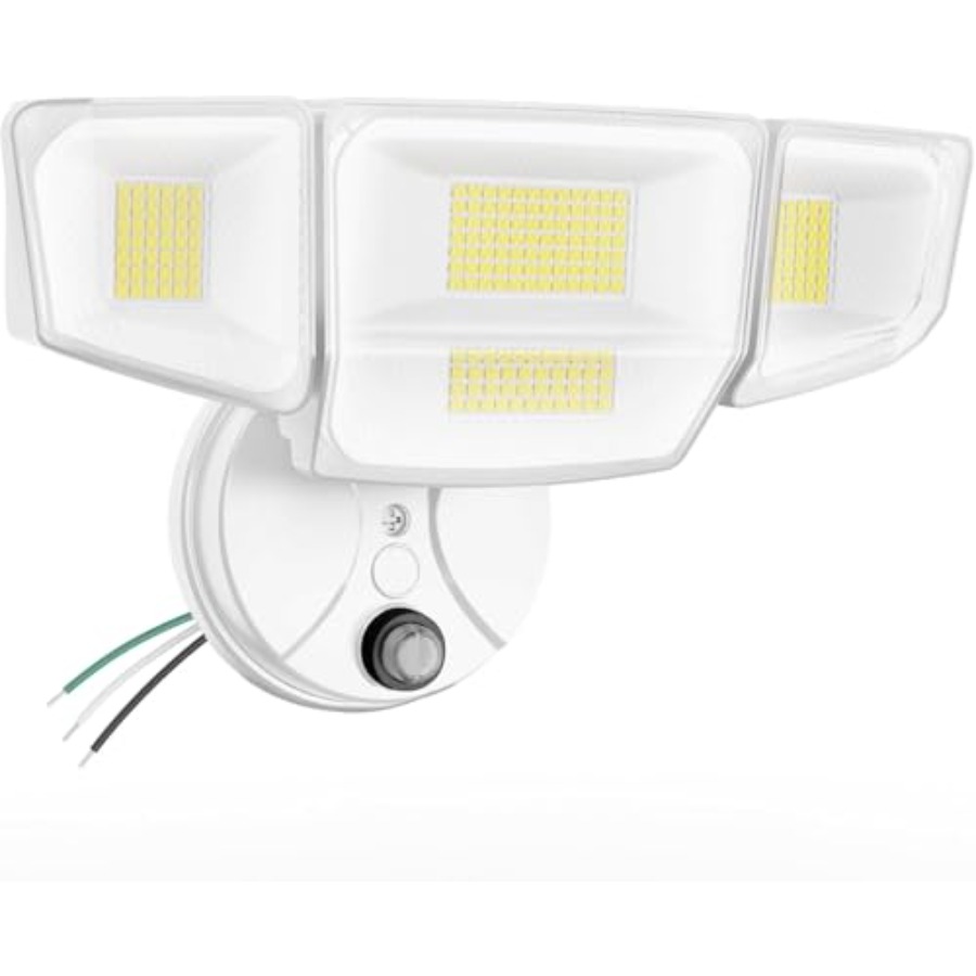Outdoor Lighting Garage - ไฟส่องสว่างกลางแจ้ง 90W แบบเปิด-ปิดอัตโนมัติ, 10,000LM 6500K ไฟ