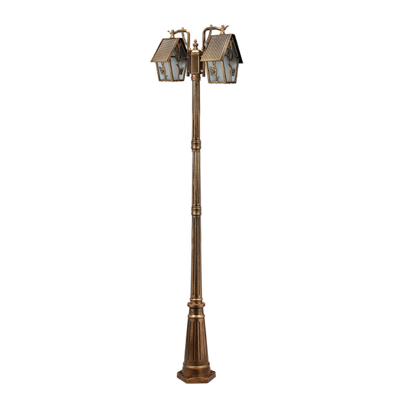 Outdoor Lighting Bronze - ยุโรปสไตล์ภูมิทัศน์โคมไฟถนนกลางแจ้งกันน้ําในครัวเรือน Community Garden Villa สวนโคมไฟกลางแจ้ง High