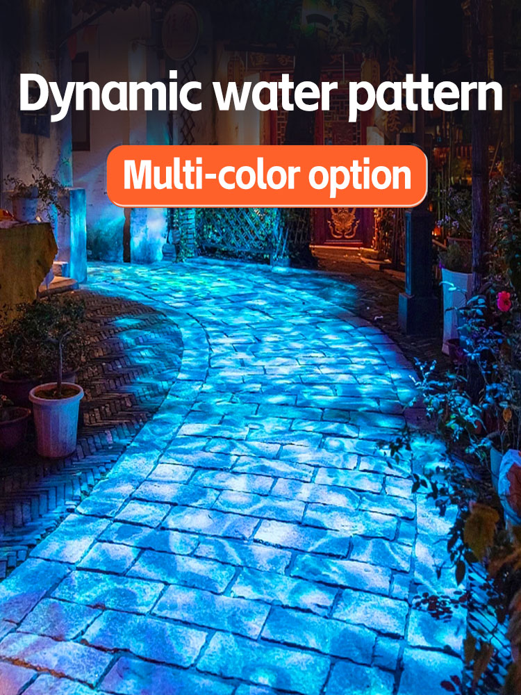 Outdoor Lighting Logo - ไฟฉายโปรเจคเตอร์ 3 มิติ พลังสูง สร้างลวดลายคลื่นน้ำไดนามิก สำหรับภายนอกอาคาร