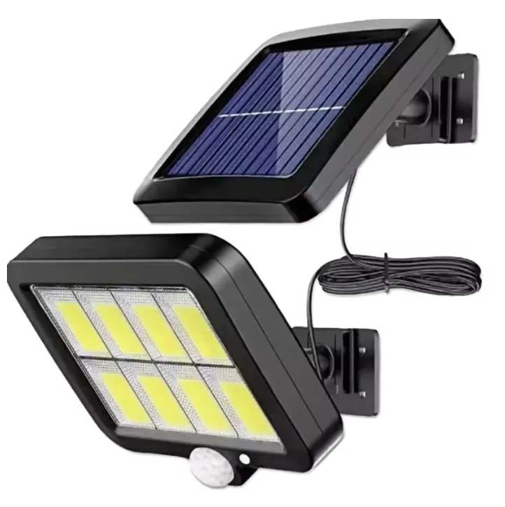 Outdoor Lighting Garage - ไฟสวนโซลาร์เซลล์แบบชาร์จไฟได้พร้อมเซ็นเซอร์ตรวจจับความเคลื่อนไหว ไฟติดผนังกันน้ำสำหรับสวนกลางแจ้ง พร้อมไฟส่องสว่างสำหรับลานจอดรถและระบบรักษาความปลอดภัย
