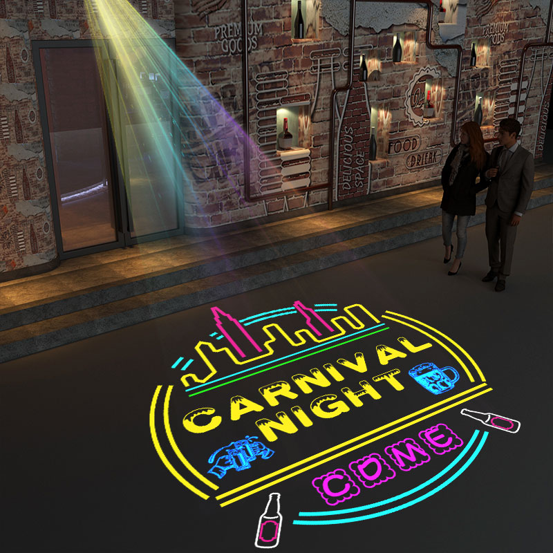 Outdoor Lighting Logo - โปรเจคเตอร์โลโก้ STLF ไฟโฆษณาแบบกำหนดเองฟรี 100W150W ไฟโกโบ LED