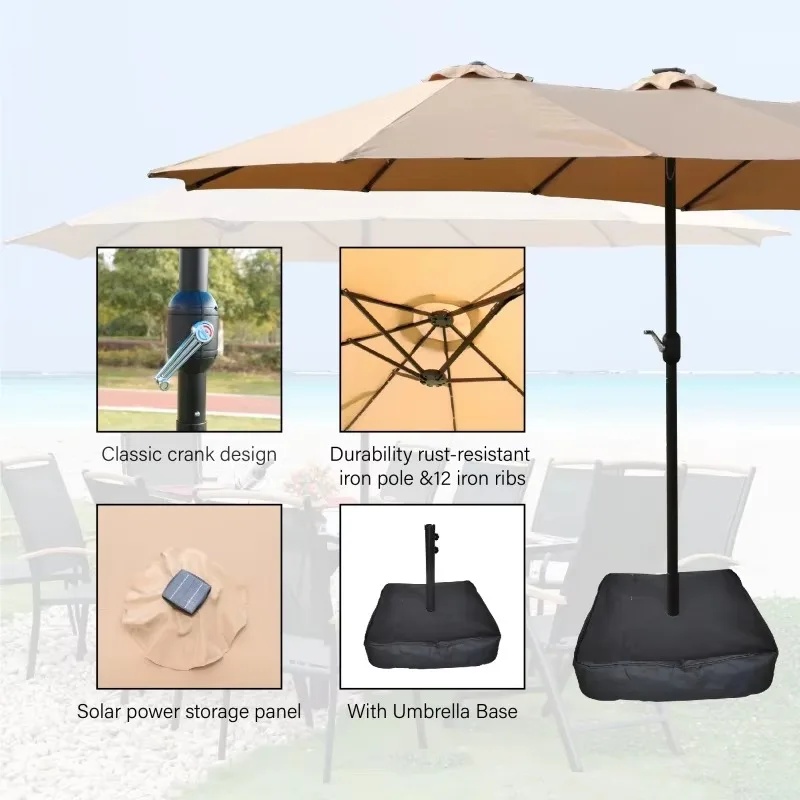 ร่มสนามกลางแจ้งขนาด 15x9 ฟุต พ - Outdoor Lighting Unit บทวิจารณ์และราคา