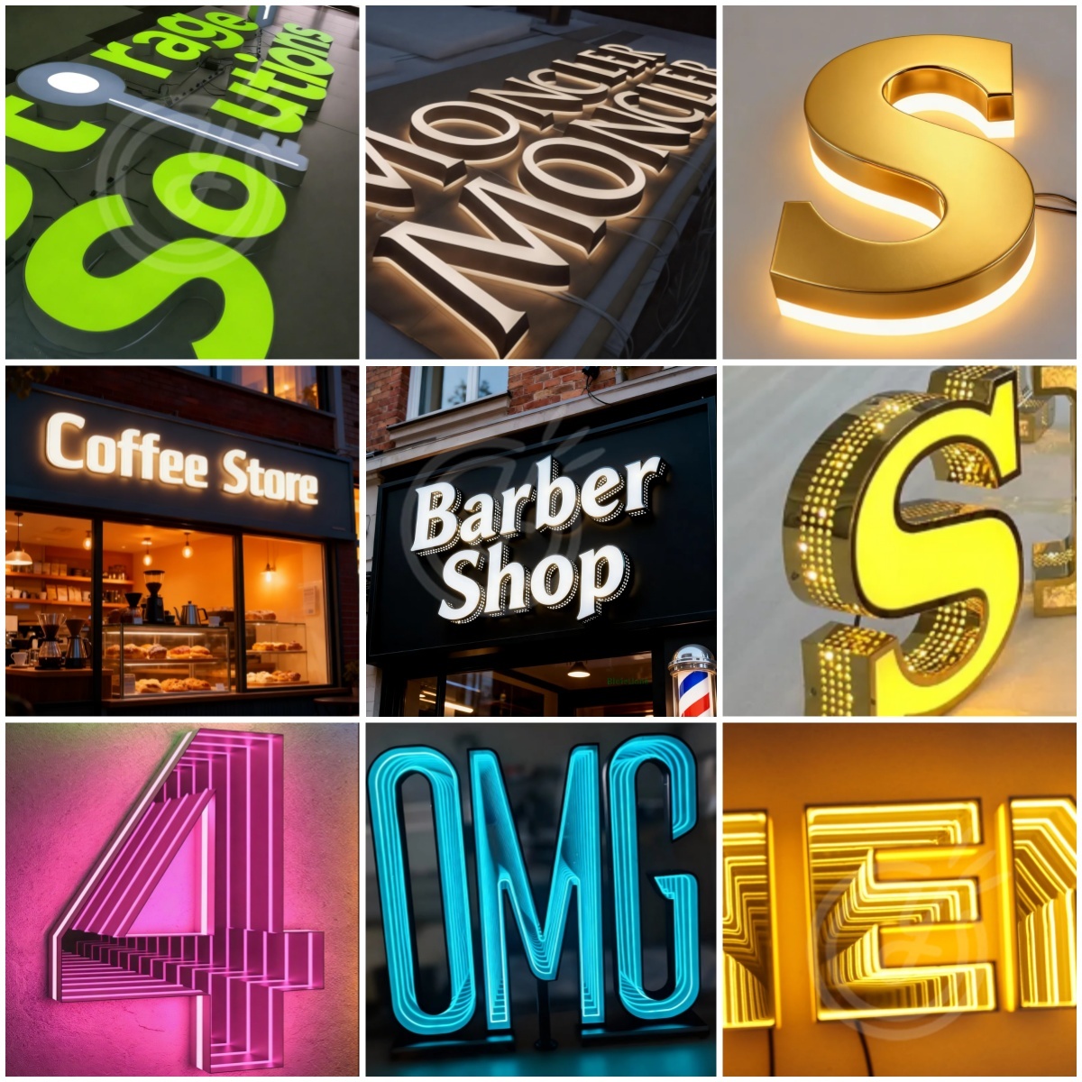 ป้ายอะคริลิคแบบกำหนดเอง ป้ายไฟ - Outdoor Lighting Logo บทวิจารณ์และราคา