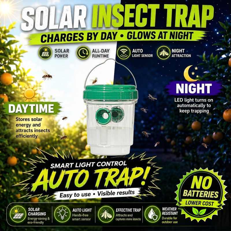 กับดักแมลงวันผลไม้พลังงานแสงอา - Outdoor Lighting Solar Panel บทวิจารณ์และราคา