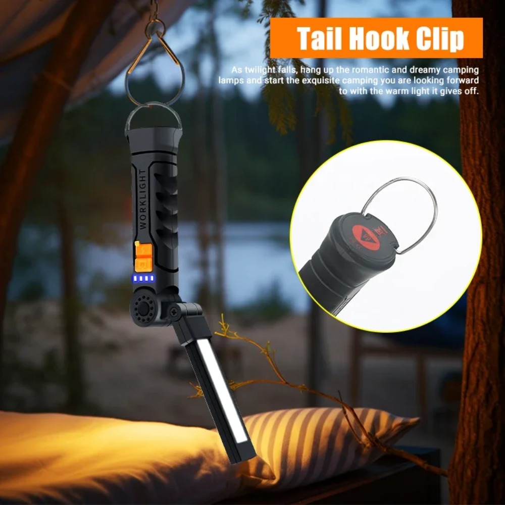 ไฟฉาย LED แบบพกพา COB ไฟฉายแบบ - Outdoor Lighting Setup บทวิจารณ์และราคา