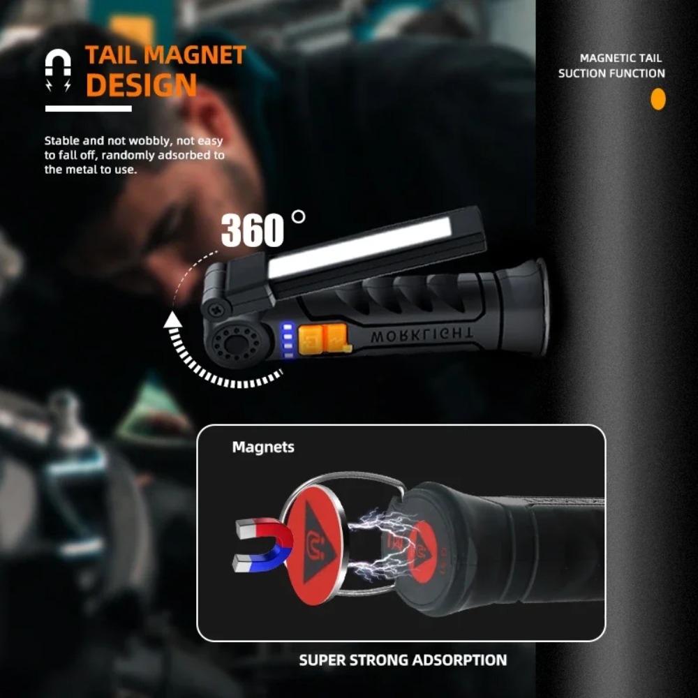 ไฟฉาย LED แบบพกพา COB ไฟฉายแบบ - Outdoor Lighting Setup บทวิจารณ์และราคา