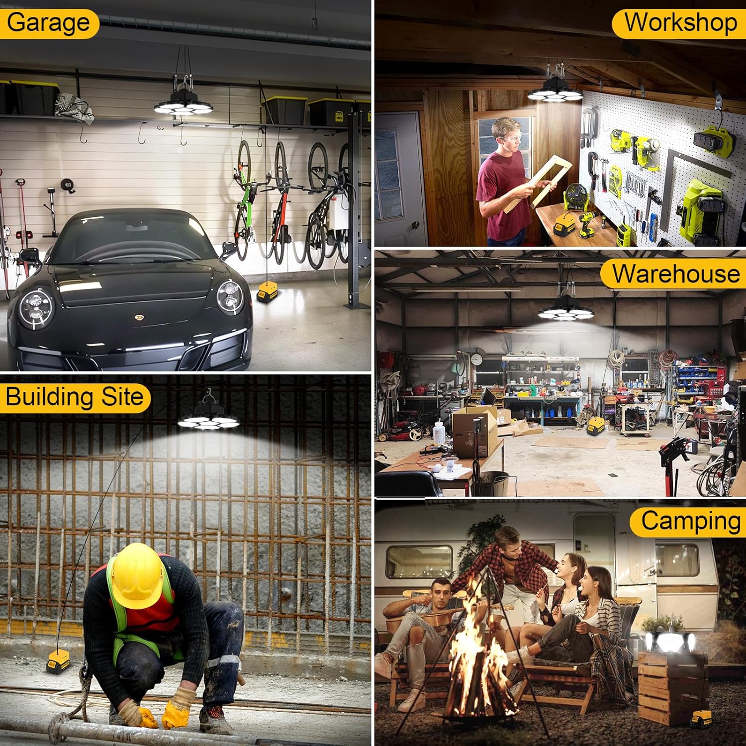 ไฟส่องสว่างแบบใช้แบตเตอรี่สำหร - Outdoor Lighting Garage บทวิจารณ์และราคา
