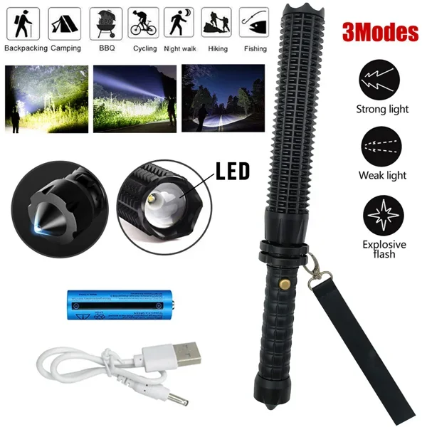 ไฟฉาย LED ชาร์จผ่าน USB ไฟฉายแ - Outdoor Lighting Setup บทวิจารณ์และราคา
