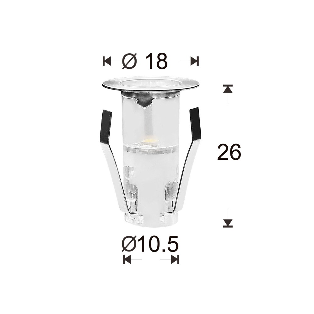 10PCS LED Mini Deck Light IP67 - Outdoor Lighting Under Deck บทวิจารณ์และราคา
