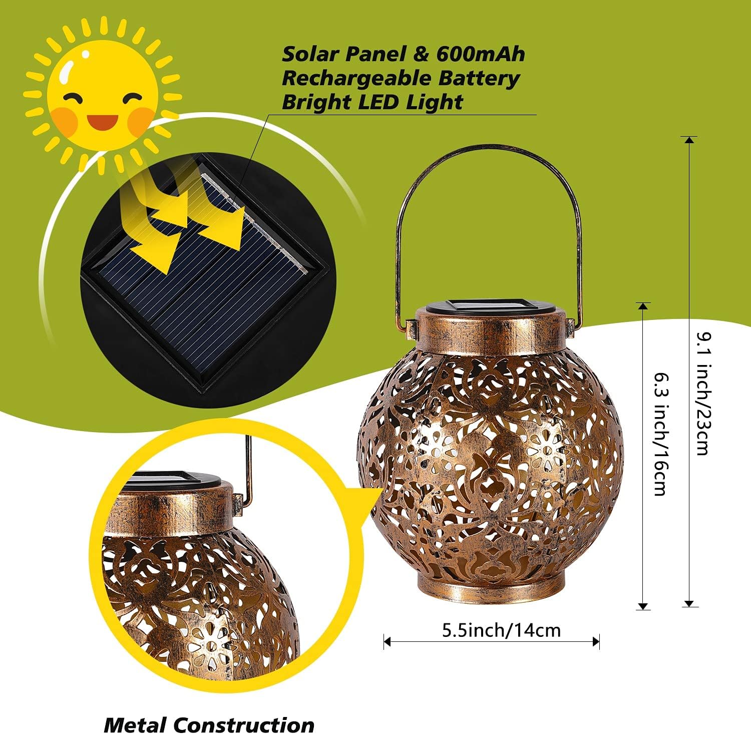 1-6 ชิ้นโคมไฟพลังงานแสงอาทิตย์ - Outdoor Lighting Solar Panel บทวิจารณ์และราคา