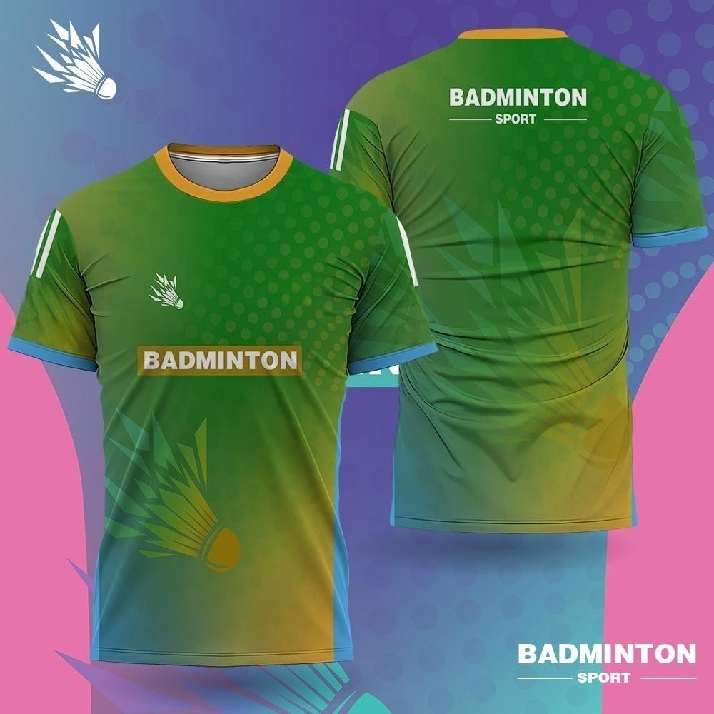 เสื้อแบดมินตันผู้ชายลายไล่สีพิ - Outdoor Lighting Logo บทวิจารณ์และราคา
