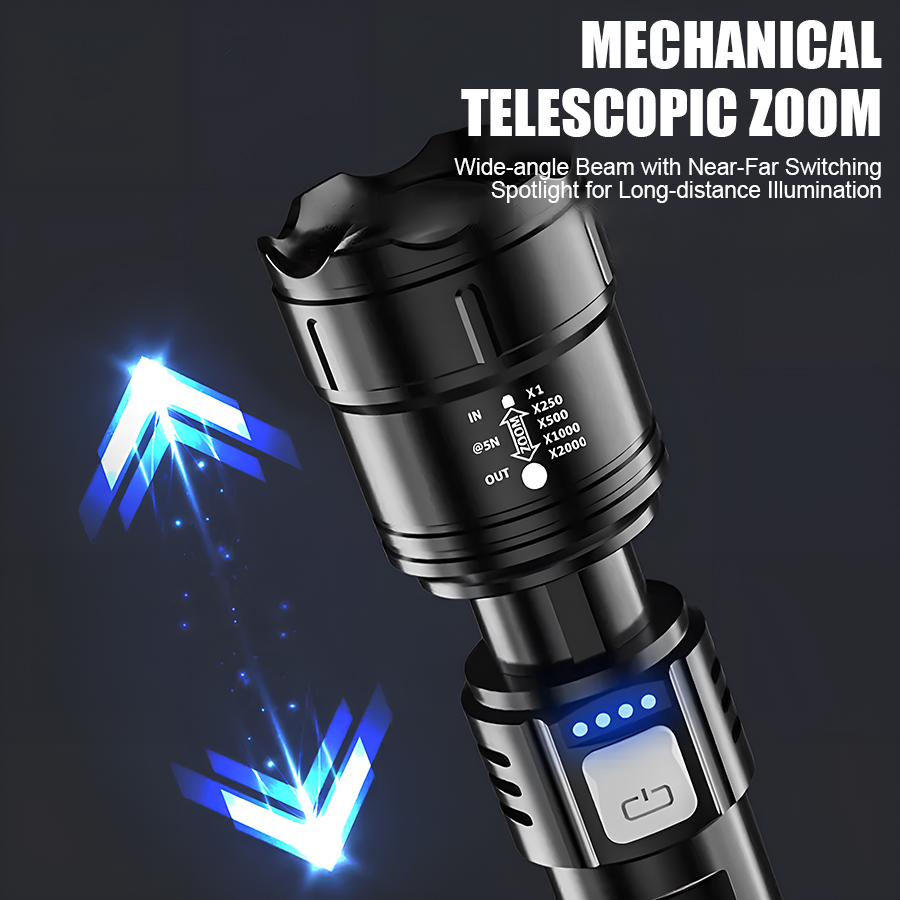 ไฟฉาย LED พลังงานสูง P50 แบบชา - Outdoor Lighting Setup บทวิจารณ์และราคา