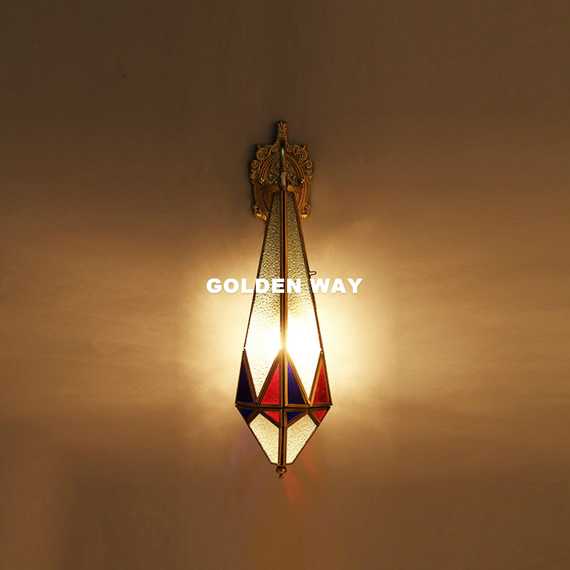 ยุโรปโคมไฟติดผนังทองเหลืองกลาง - Outdoor Lighting Bronze บทวิจารณ์และราคา