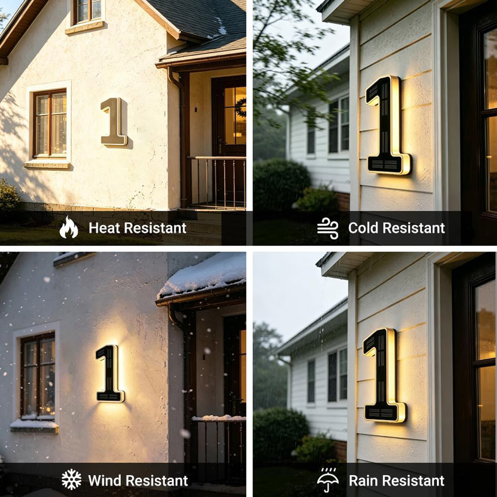 ไฟส่องเลขที่บ้านพลังงานแสงอาทิ - Outdoor Lighting Solar Panel บทวิจารณ์และราคา