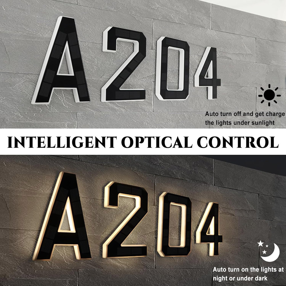 ไฟส่องเลขที่บ้านพลังงานแสงอาทิ - Outdoor Lighting Solar Panel บทวิจารณ์และราคา