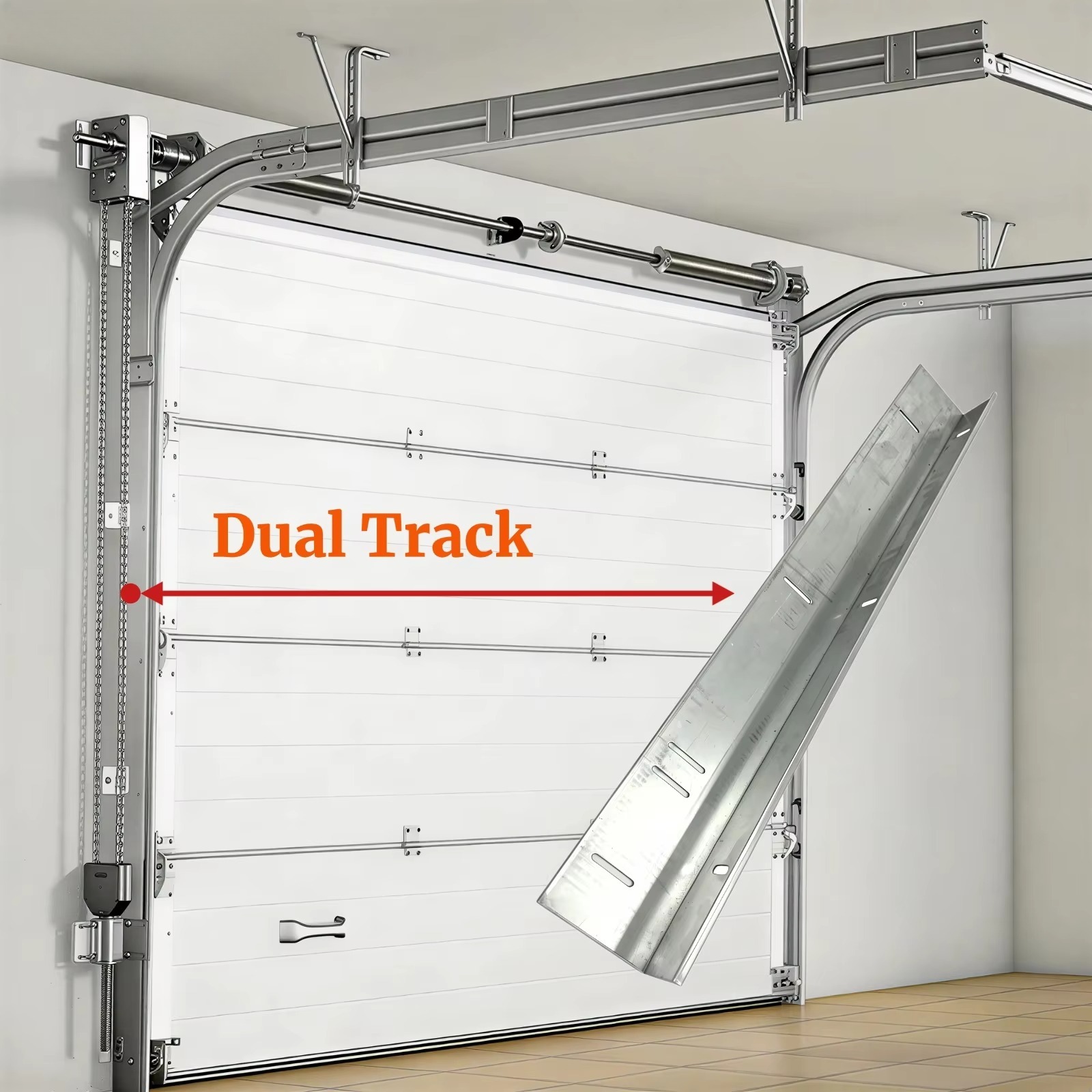 ประตูโรงรถแบบแยกส่วนพร้อมไฟเซ็ - Outdoor Lighting Garage บทวิจารณ์และราคา