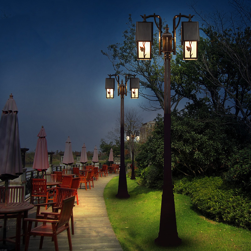 ยุโรปสไตล์ภูมิทัศน์โคมไฟถนนกลา - Outdoor Lighting Bronze บทวิจารณ์และราคา