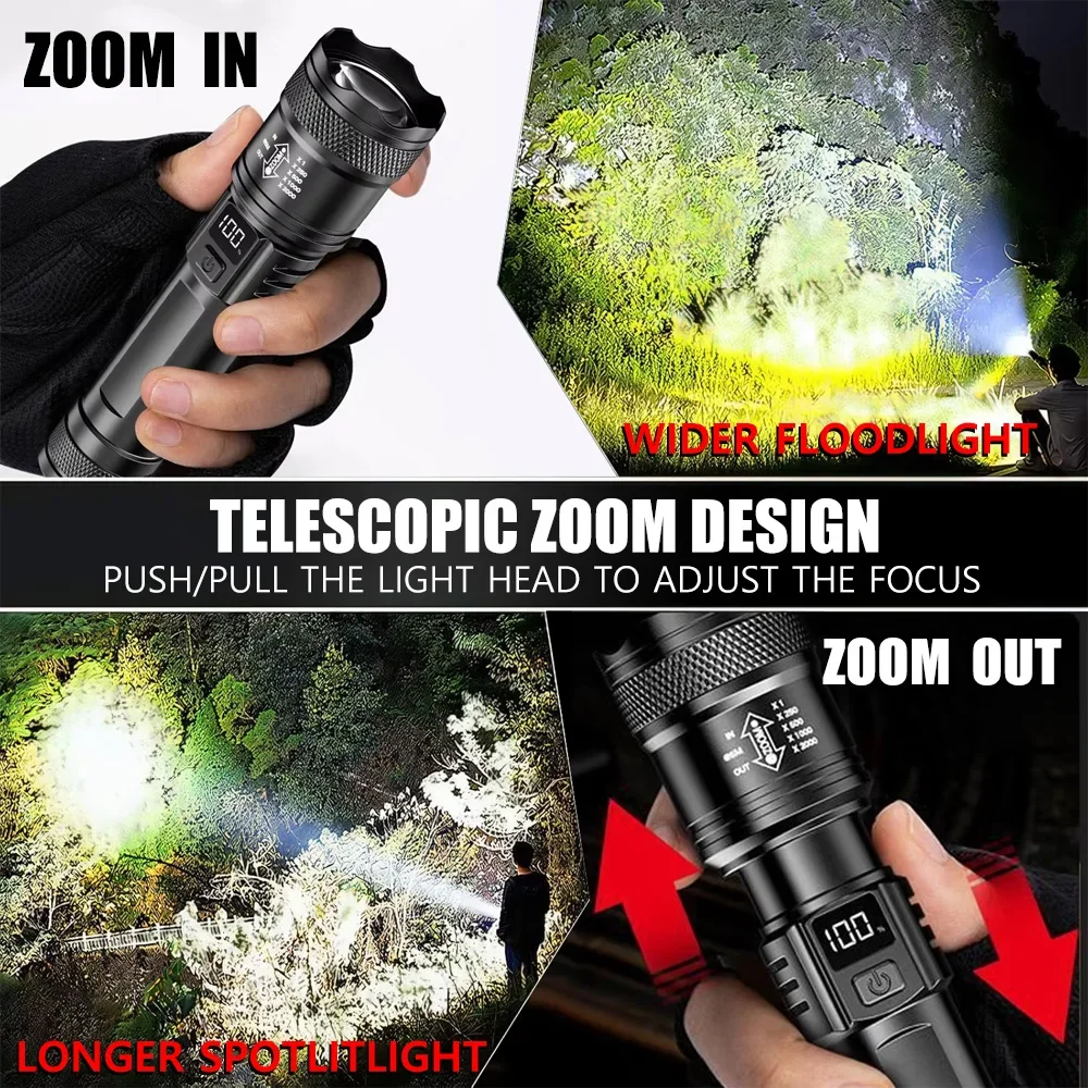 ไฟฉาย LED แบบชาร์จไฟได้ ไฟฉายซ - Outdoor Lighting Setup บทวิจารณ์และราคา