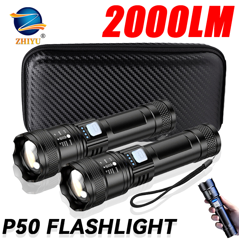 ไฟฉาย LED ยุทธวิธี 2000LM ชาร์ - Outdoor Lighting Setup บทวิจารณ์และราคา